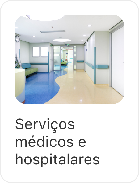 Serviços médicos e hospitalares